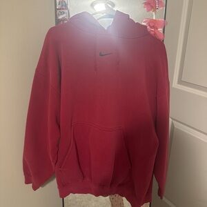 red nike hoodie